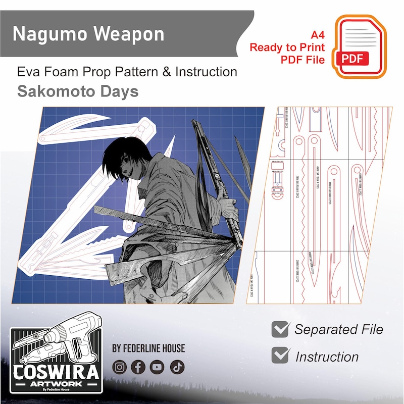 Sakamoto Cosplay - Etsy
