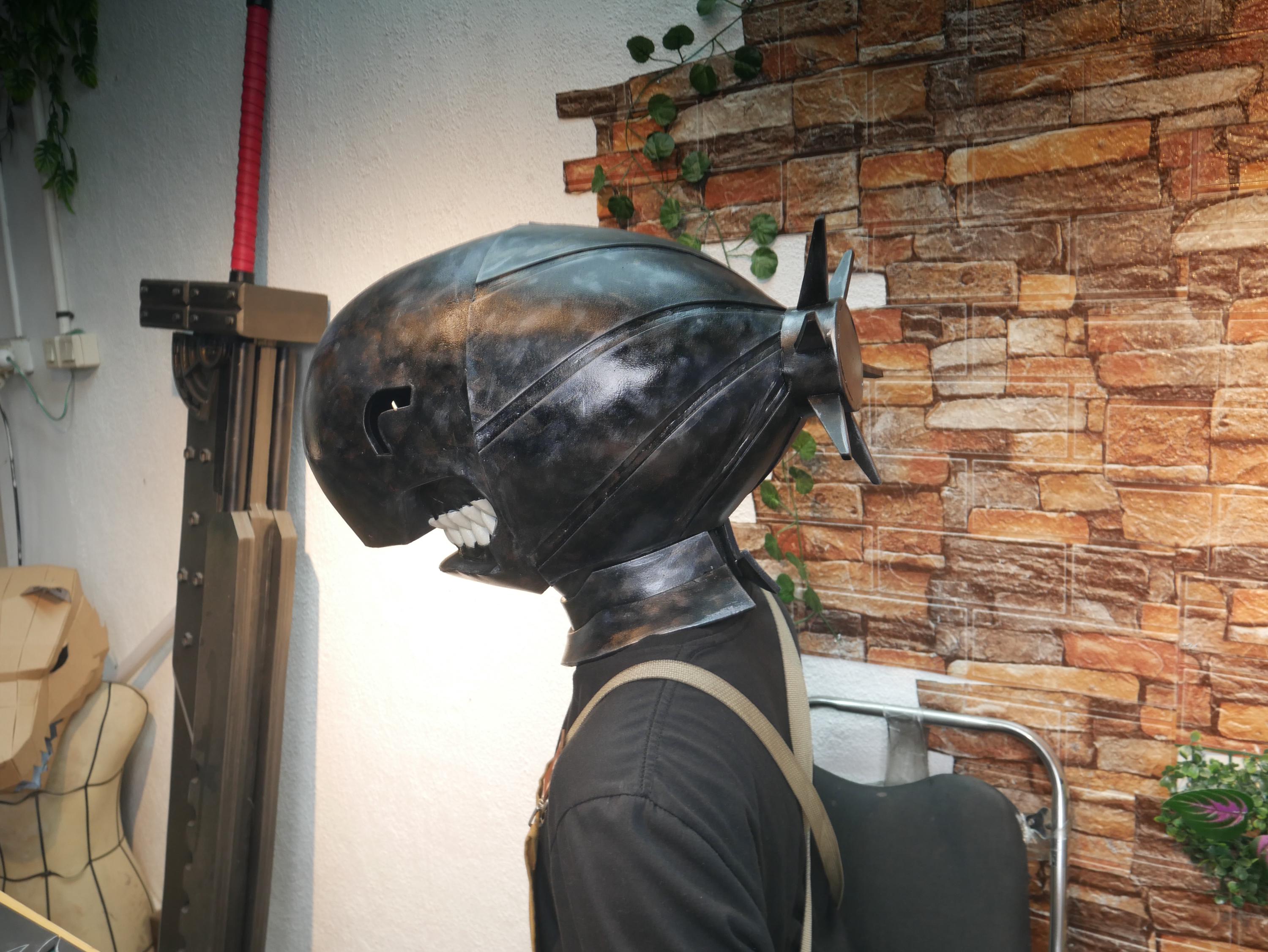 Reze Bomb Devil Helmet Cosplay Prop Pattern Template – EVA Foam Pattern ...