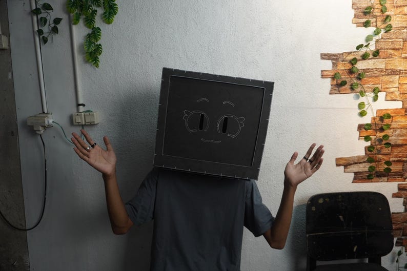 TV Head Cosplay Prop Pattern Template – EVA Foam Pattern for Cosplay & DIY Builds image 8