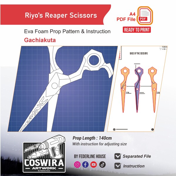 Riyo Cosplay Scissors - Etsy
