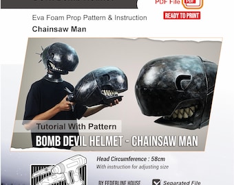 爆弾ガール レゼ コスプレヘルメット - DIY、チェーンソー風コスプレ