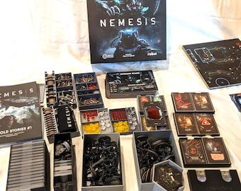 Nemesis + Expansions Board Game Insert / Organizer
