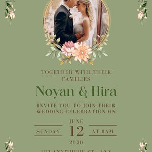 Editable Minimalist Wedding Invitation Template Bundle, Modern Invite Suite, RSVP Cards, Elegant Printable Details Set, Instant Download