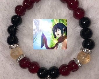 Attack on Titan inspired bracelet (Mikasa)