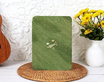 Cozy Lawn Green Grass Kindle Case with Hand Strap, Paperwhite 12th 7" Kindle 12th/11th/10th Gen Colorsoft Art Custom Kindle 2024 Case Cover