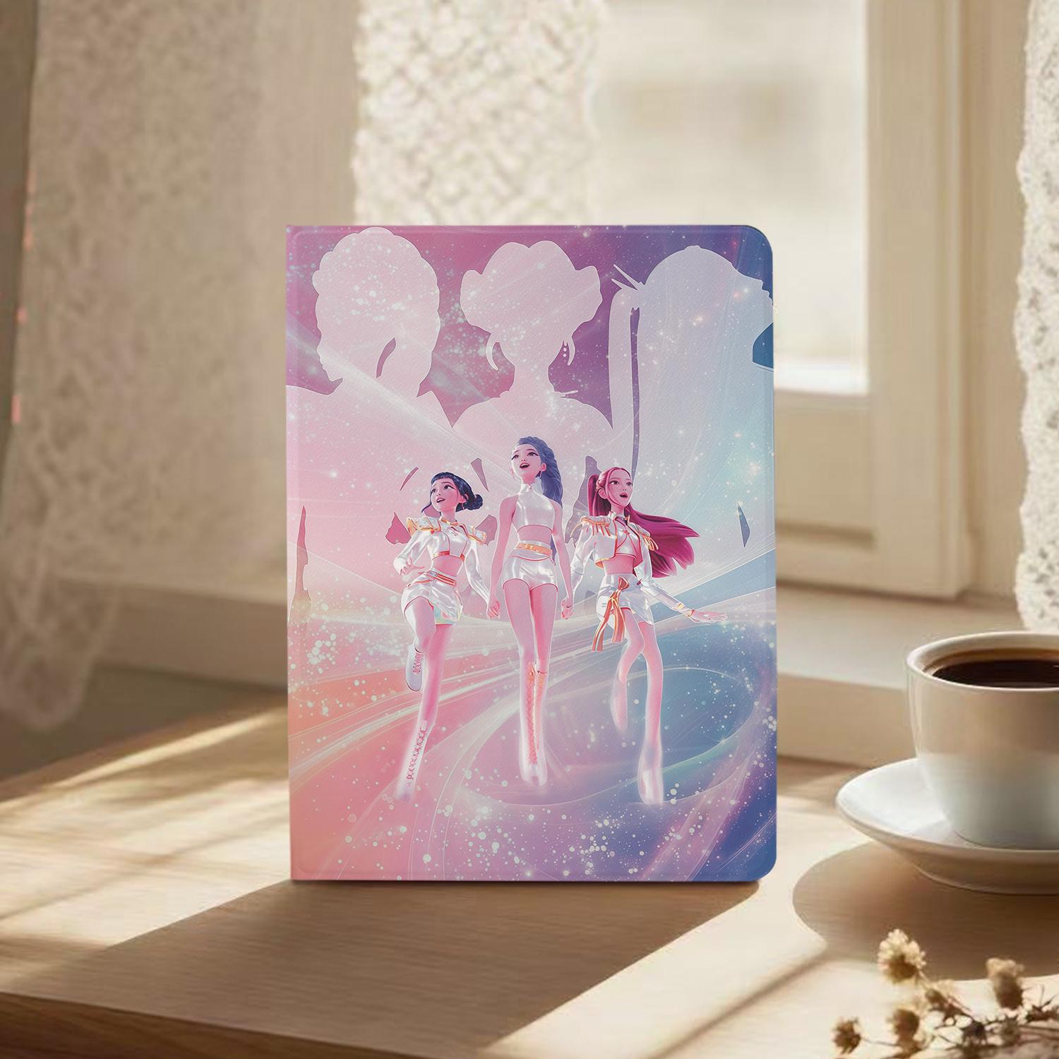 K Pop Demon Hunters iPad Case With Pencil Holder Huntrix iPad 2025