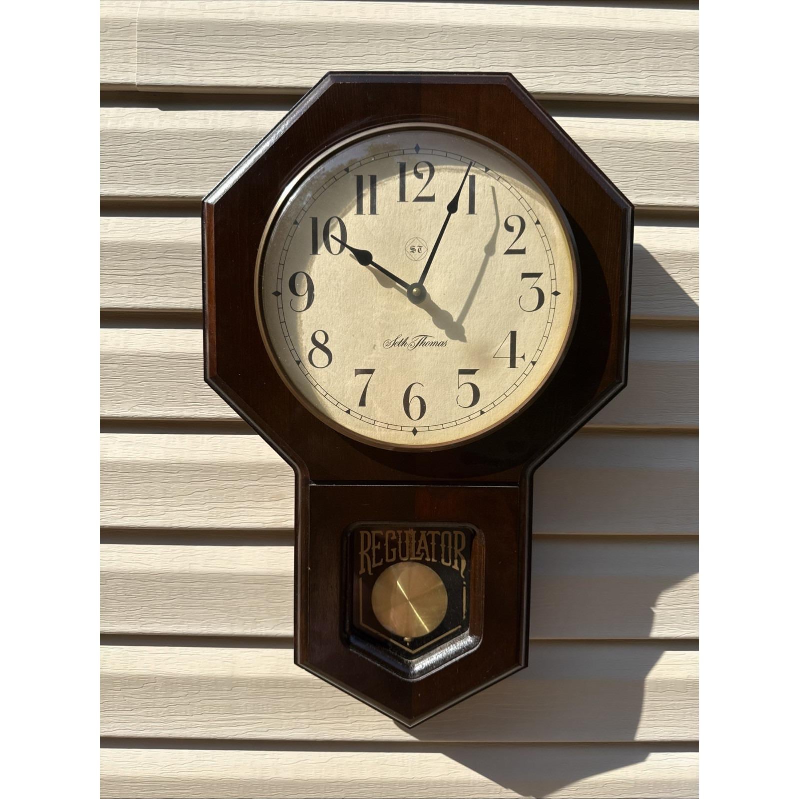 Antique Mahogany Wall Clock - Etsy