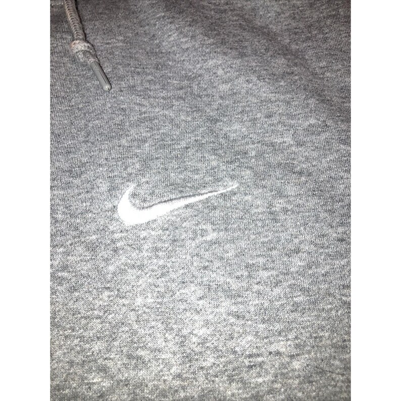 Bluza z kapturem Nike Swoosh w stylu vintage Y2K w kolorze szarym, duża zdjęcie 2