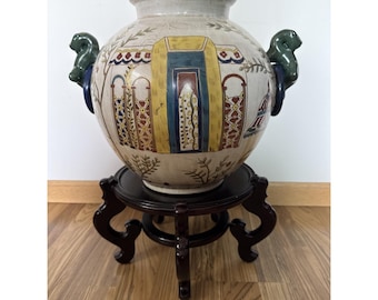 Vintage Italian Pottery Vase Vessel Pocasso Style Mid Century Modern Art Museum