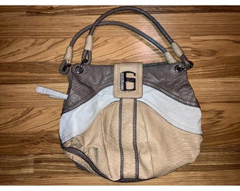 Y2K Jacquard X Pink Croc Leather Bag From GUESS Rare Style - Etsy
