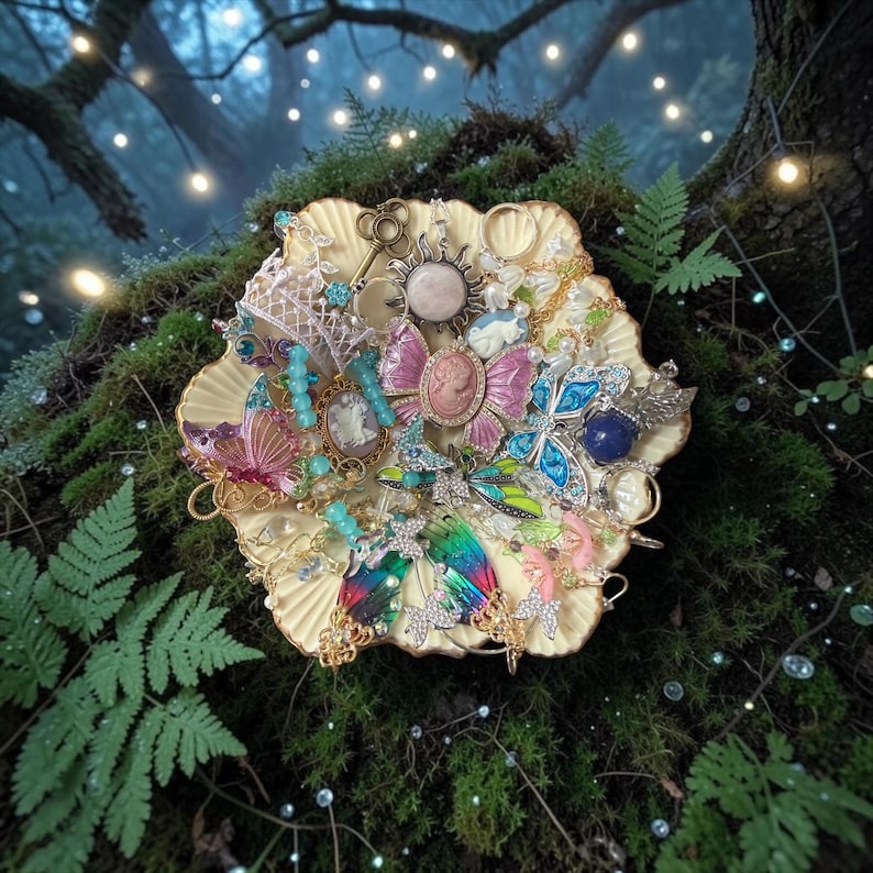 Princess fairy core jewelry mystery jar with Butterfly Cameo zdjęcie 2
