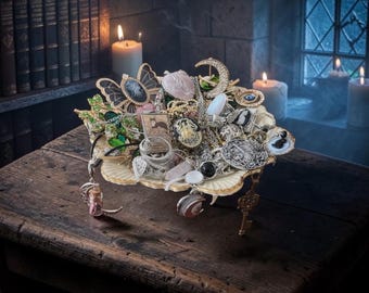 Whimsical Witches Mystery Jewelry Jar