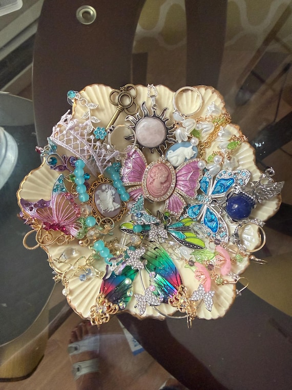 Princess fairy core jewelry mystery jar with Butterfly Cameo