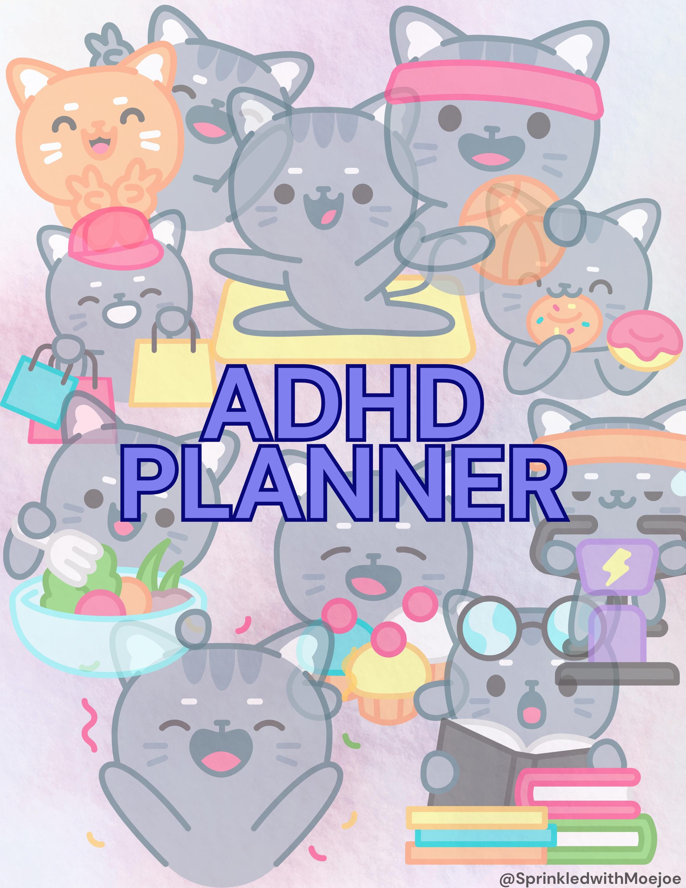ADHD Digital Planner Bundle | Printable Productivity Tools for Focus ...
