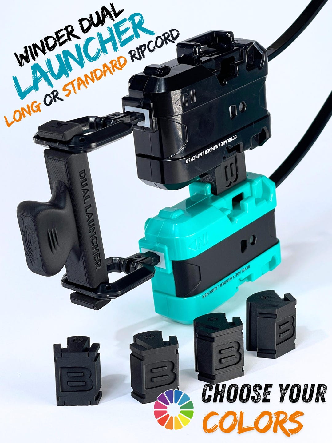 Beyblade X | Coupler for Dual Winder Launcher, Double Adapter for