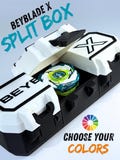 Beyblade X | Competition Box for Beyblade X Tops, Split Deck Case 3 on 3, Snap Lock, Compatible with BX / UX / CX, Customizable product logo
