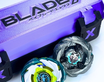 Beyblade X | Boîte de Compétition pour Toupies Beyblade X, Deck Case 3 on 3, Clip Lock, Compatible BX / UX / CX, Personnalisable