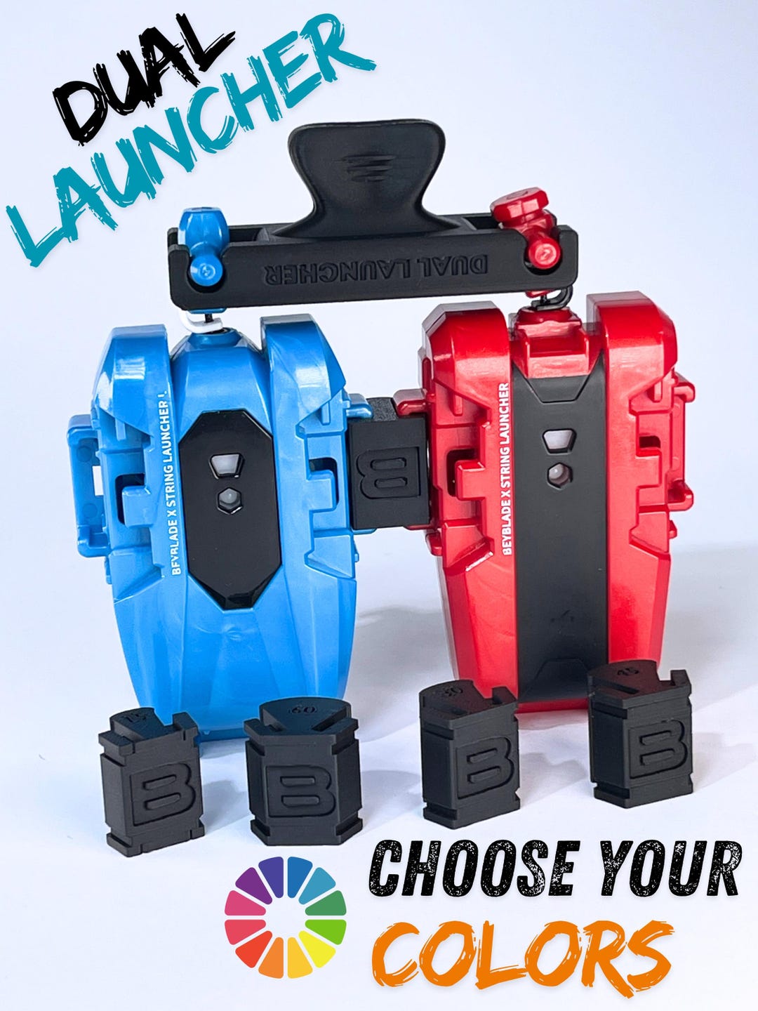 Beyblade X | Coupler for Dual String Launcher, Double Adapter for