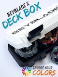 Beyblade X | Competition Box for Beyblade X Tops, 3-on-3 Deck Case, Snap Lock, Compatible with BX / UX / CX, Customizable product logo