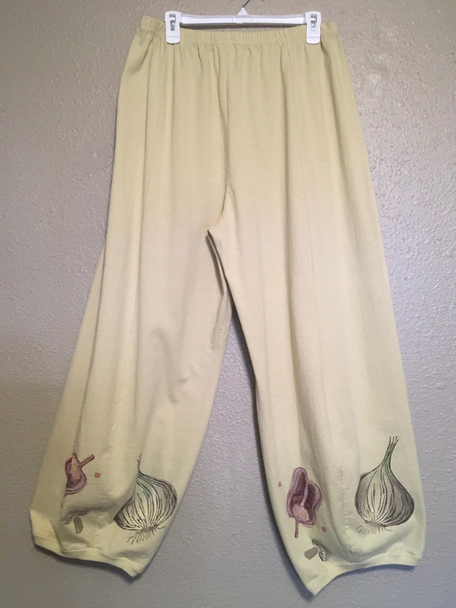 VintageBlue FishLadies PantsSize 2HandpaintedVeggie Etsy