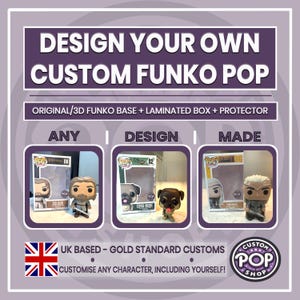 Custom Funko Pop Vinyl/Resin Figure with Custom Personalised Box | Hand-Painted | Personalised Unique Gift UK BASED