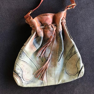 Hand Painted Leather Handbag