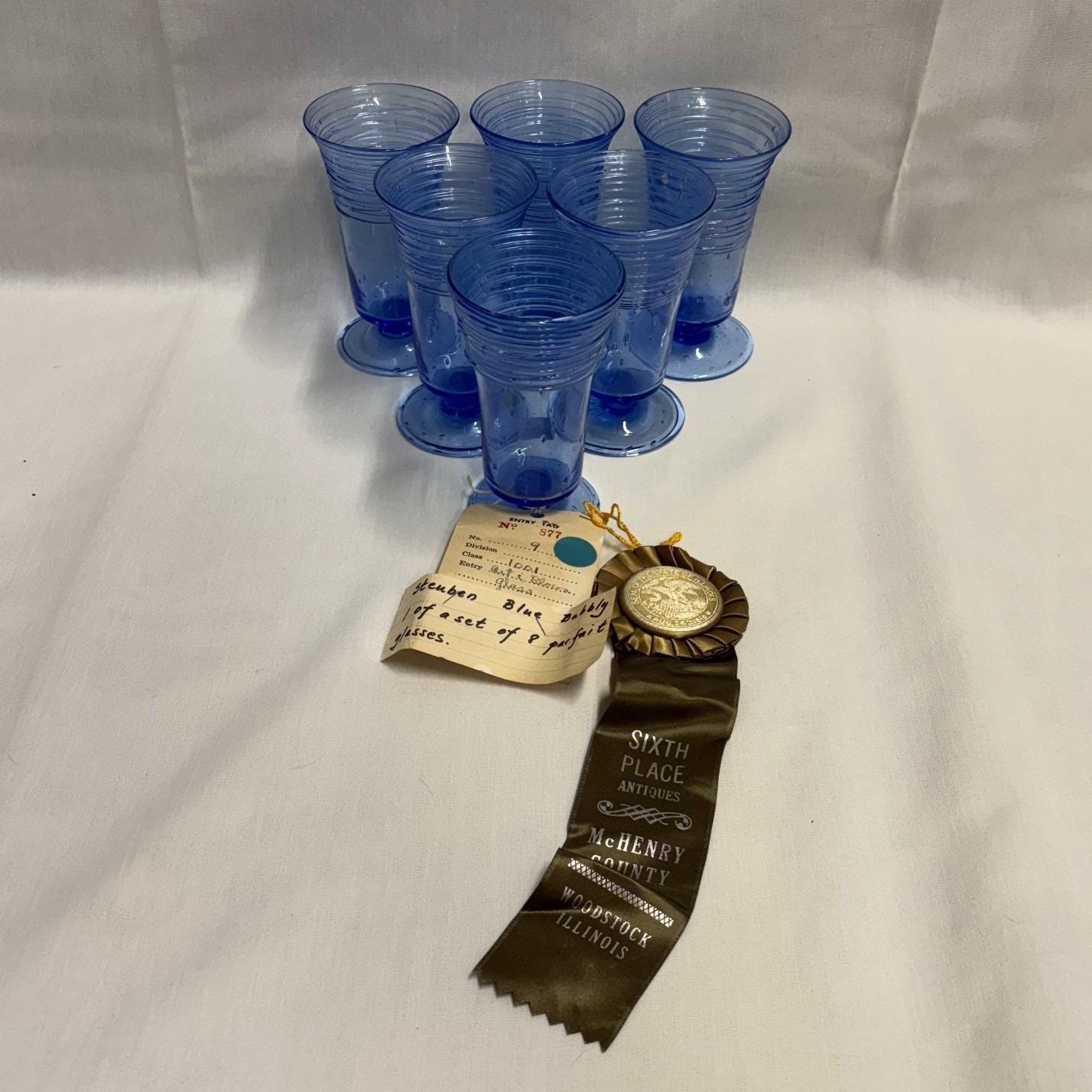 Vintage Steuben Wine Glasses - Etsy