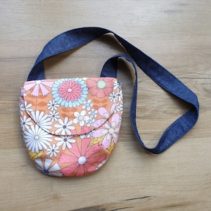 Retro Blümchen Mini Tasche, Puppen-Windeltasche
