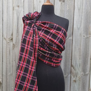 Wickelring Sling - Cherry Tartan Luna Dream