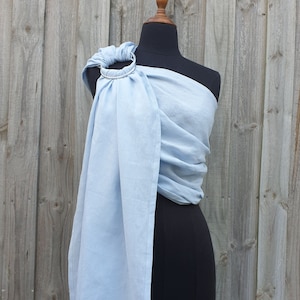 Leinen Ring Sling - Arctic Blue