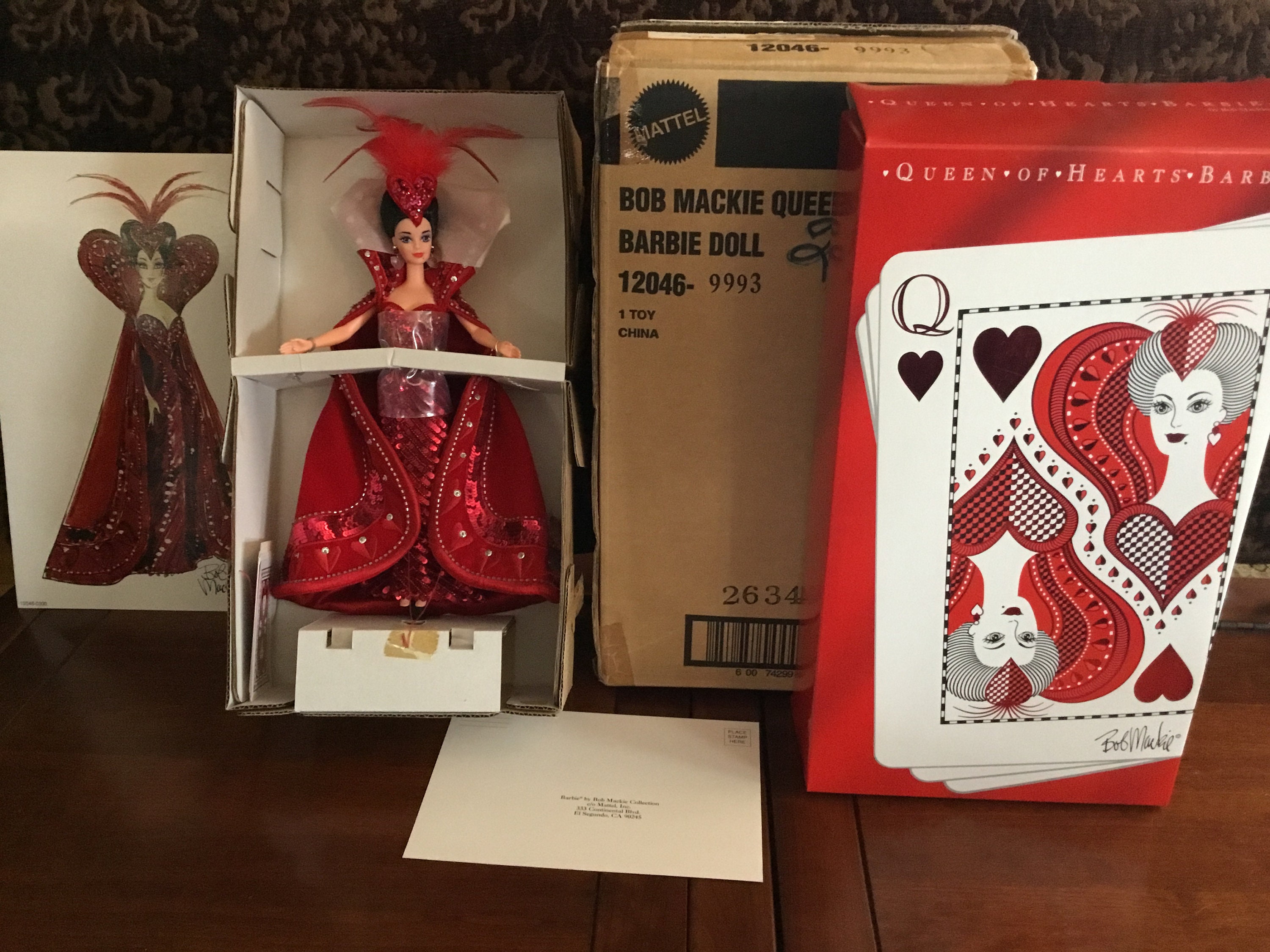 Valentines Day Barbie Queen of Hearts by Bob Mackie Limited