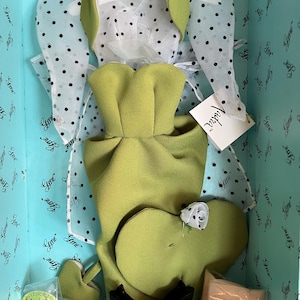 Conjunto de chapéu e boneca fashion Gene Madra de 16” sem coração com certificado de autenticidade