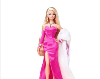 Barbie Pink Premier Gala Collection in Pink Satin MIB Beauty Membership only Doll