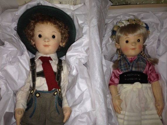 R John Wright Made in USA Rare Steiff Dolls Matched Set 126 Katharina Mathias Mint in Box Etsy UK
