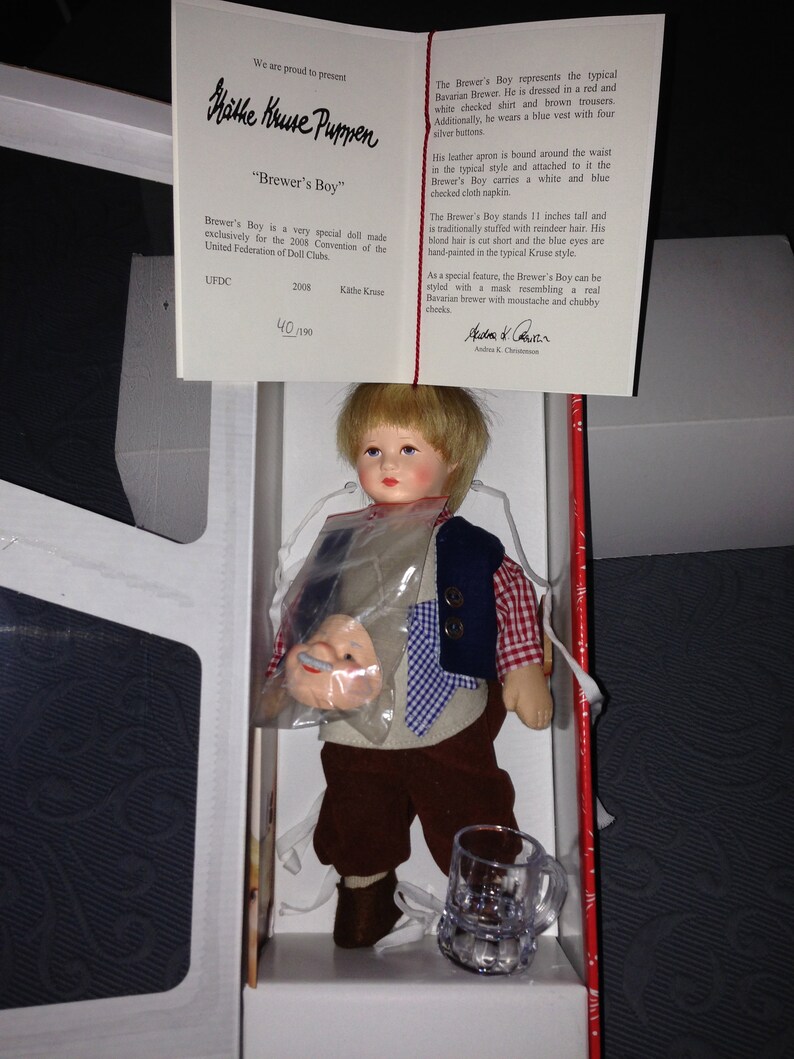 Kathe Kruse Made in Germany Papier Mache German Beer Brewer Etsy