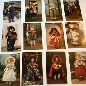 Wendy Lawton set di 12 cartoline Lawton Artist Doll datate 1992