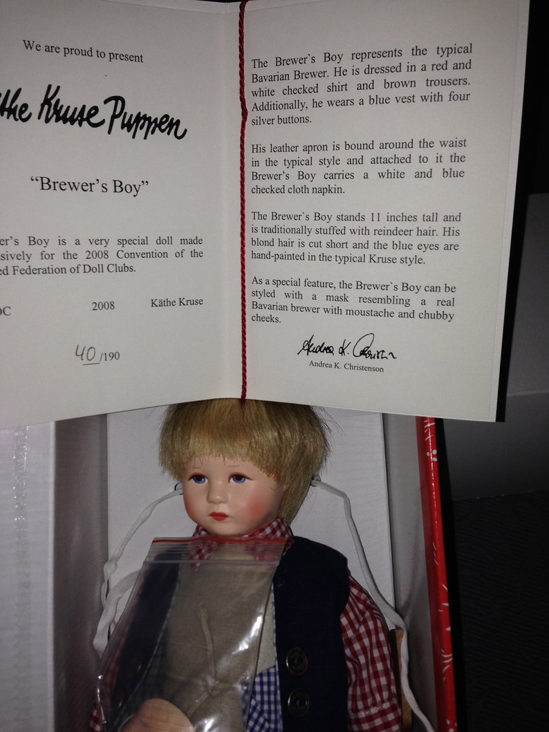 Kathe Kruse Made in Germany Papier Mache German Beer Brewer Etsy