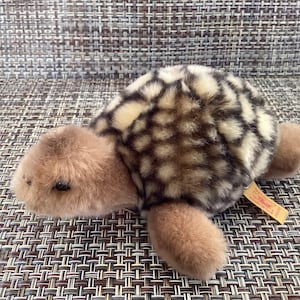 Steiff  Slo Turtle  3” high by 7” Long  w/tag and Button  Retired  New #068430