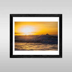 Sunset Waves Photography Prints 8 x 12, 16 x 24