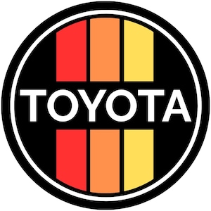 Toyota-Inspired Custom Vinyl Retro Design Sticker- Perfect for Tacoma, 4Runner, Tundra, Landcruiser and more. Waterproof and Durable