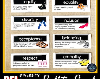 Diversity Equity Inclusion Belonging Classroom Back to School Bulletin Board