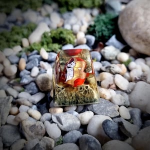 I-ron Man Artisan Resin Keycap – Handmade Custom Keycap for Mechanical Keyboard