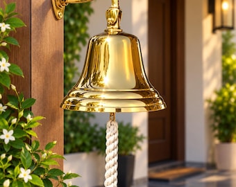Personalized Brass Ship Bell, Custom Engraved Nautical Home Decor (4 inch - 12 inch) , trending bell , door bell , vintage bell