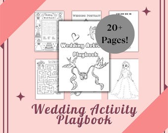 Kids Wedding Activity Book: Coloring Pages, Games (Printable Digital Download)