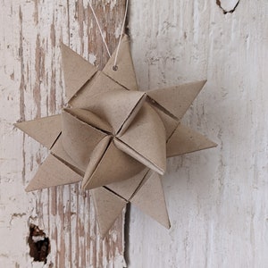 LIGHT KRAFT Set of 12 German Paper Stars image 4