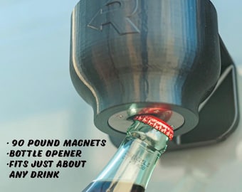 Magnetic Cup Holder with Bottle Opener
