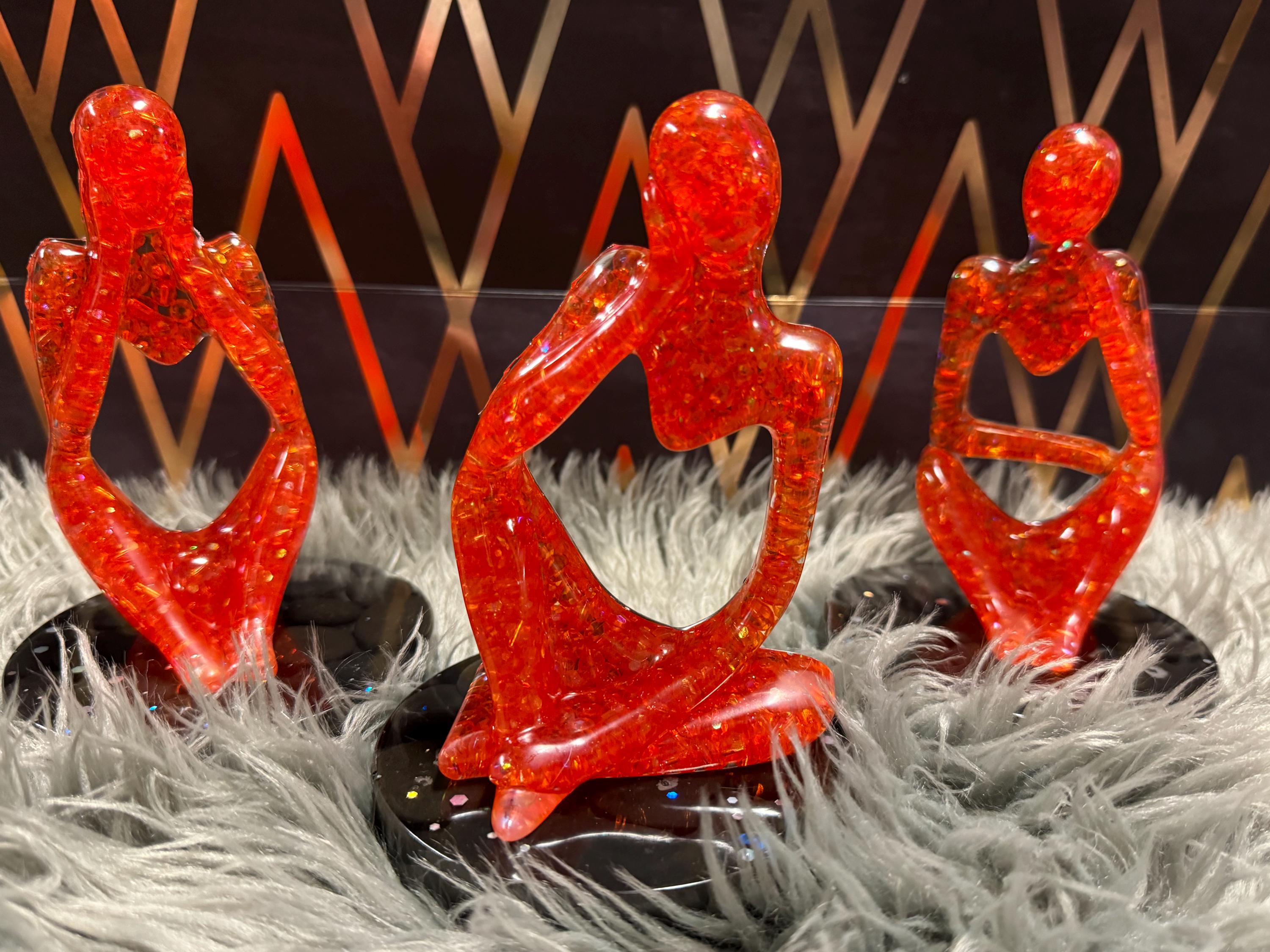 Abstract Sitting Figure Sculpture Made of Resin - Etsy