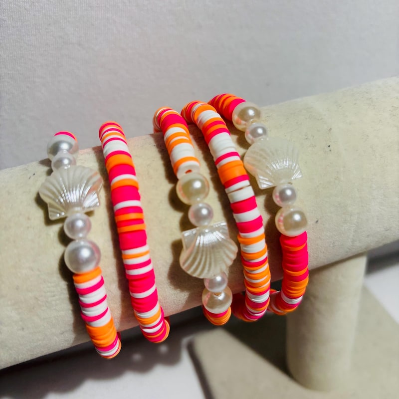 vintage seashell stretchy bracelet main image 0