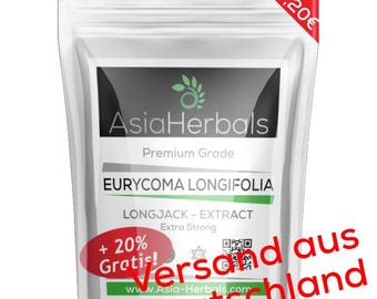 Tongkat Ali 200:1 Extrakt - Original Premium Qualität - Long Jack - Eurycoma longifolia, ohne Zusatstoffe - natürliche Extraktionsverfahren.