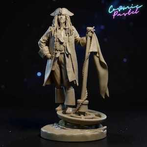Jack Sparrow STL Files | Pirate Captain Statue & Bust | 3D Printing Model for Collectors, Cosplay and Display